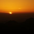 Sonnenaufgang auf dem Mosesberg, Sinai, Ägypten