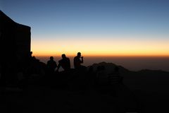 Sonnenaufgang auf dem Mount Moses