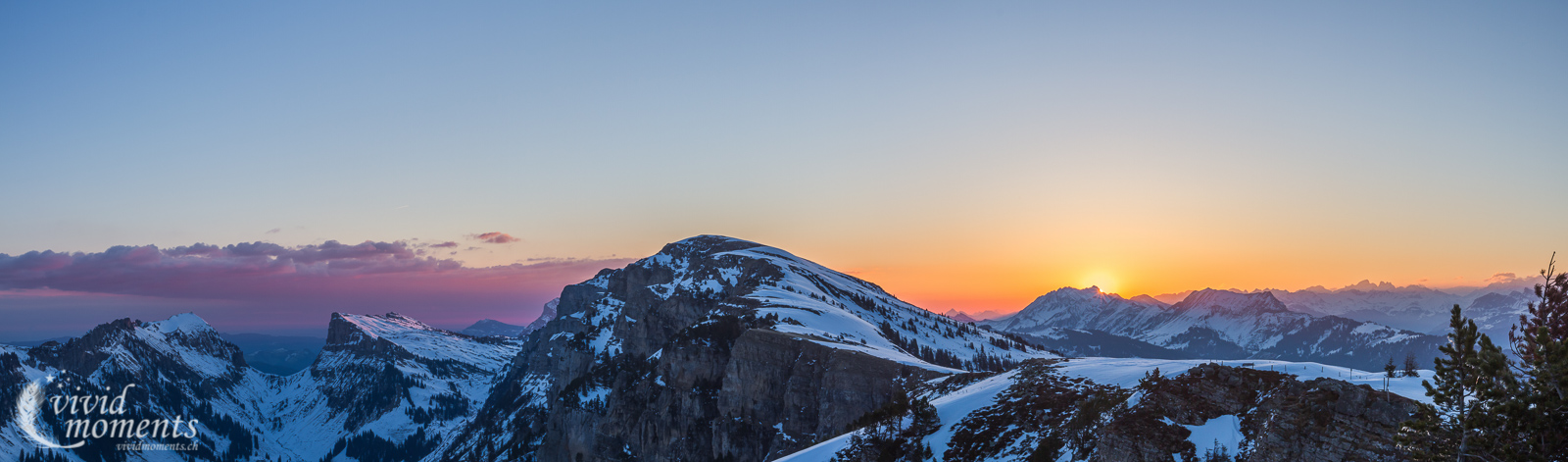 Sonnenaufgang auf dem Niederhorn