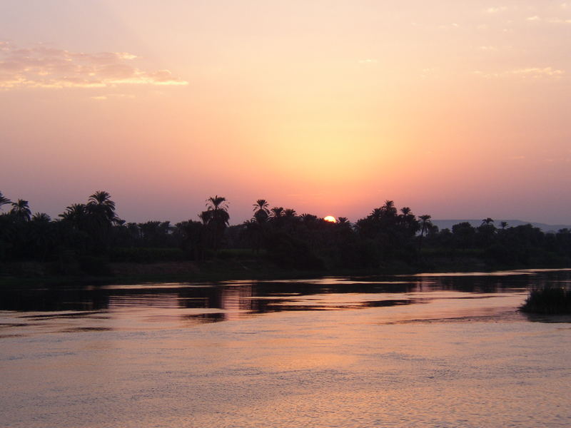 Sonnenaufgang auf dem Nil