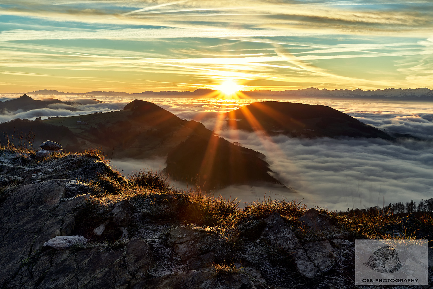 Sonnenaufgang auf dem Passwang