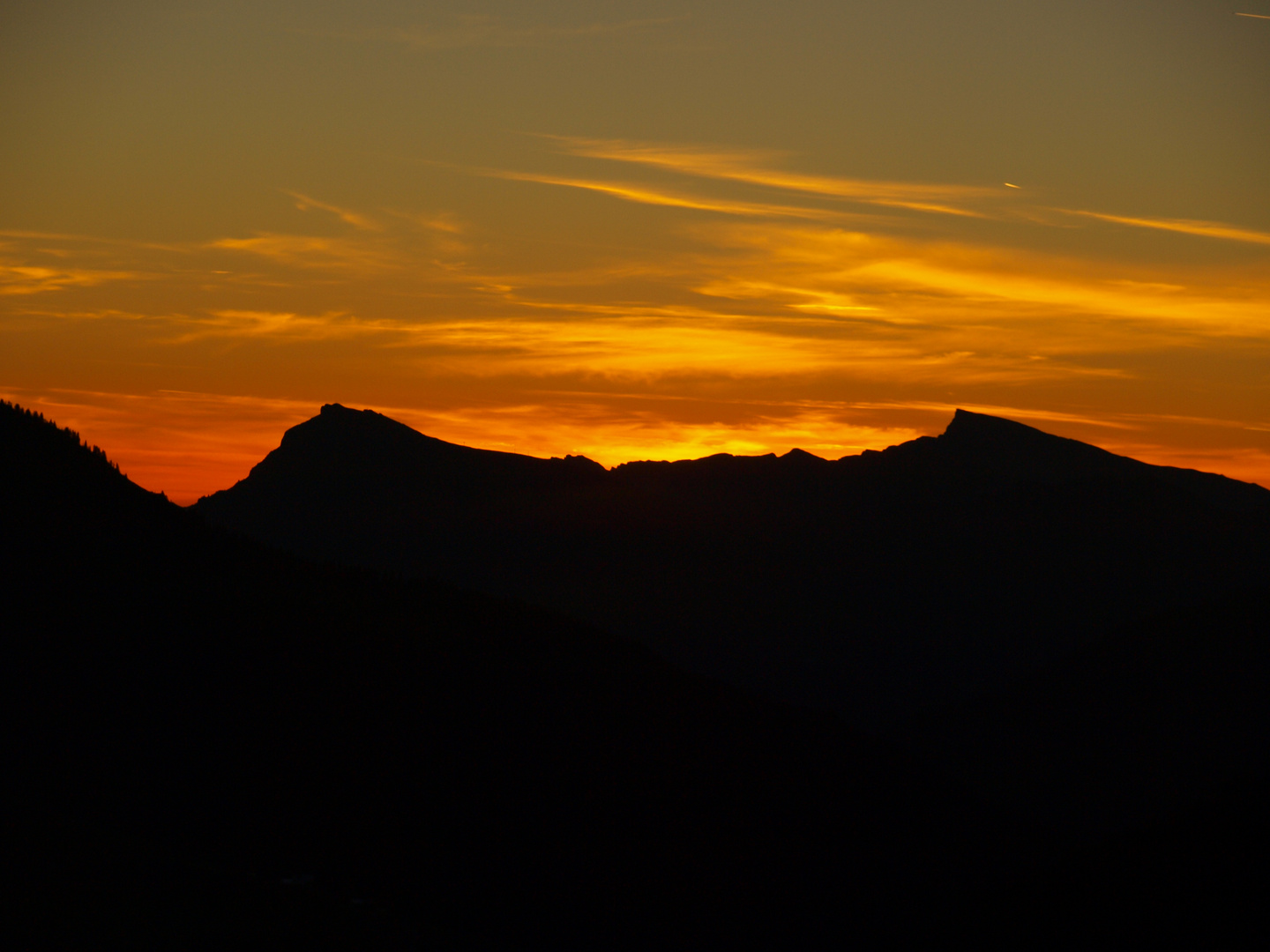 Sonnenaufgang auf dem Pfrondhorn