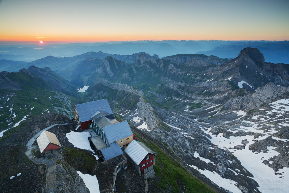 Sonnenaufgang auf dem Säntis