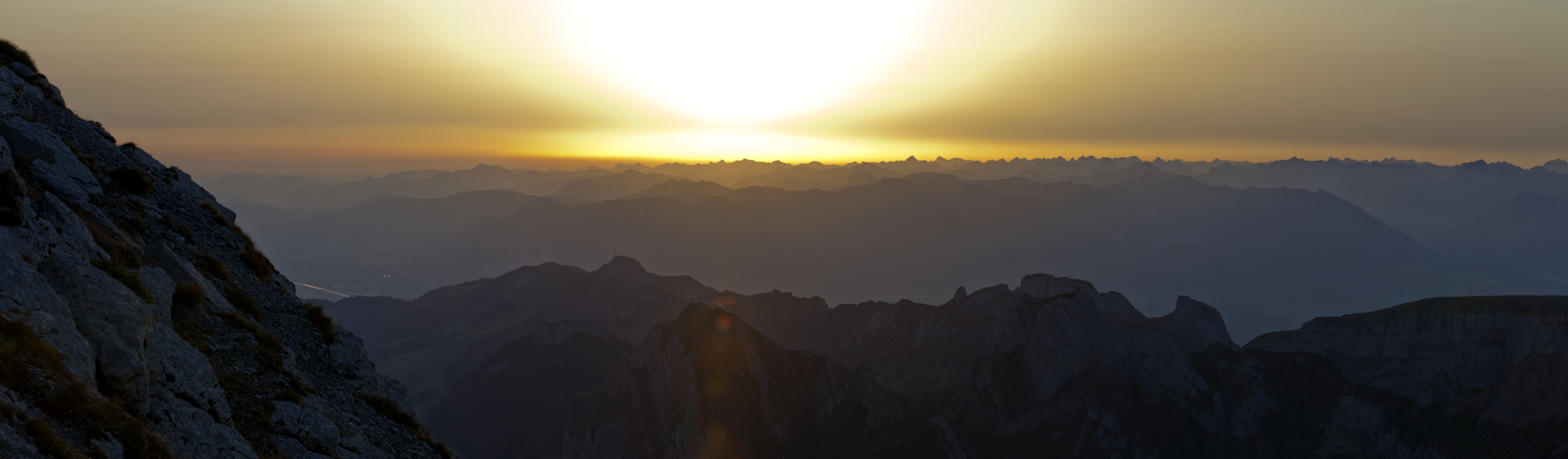 Sonnenaufgang auf dem Säntis