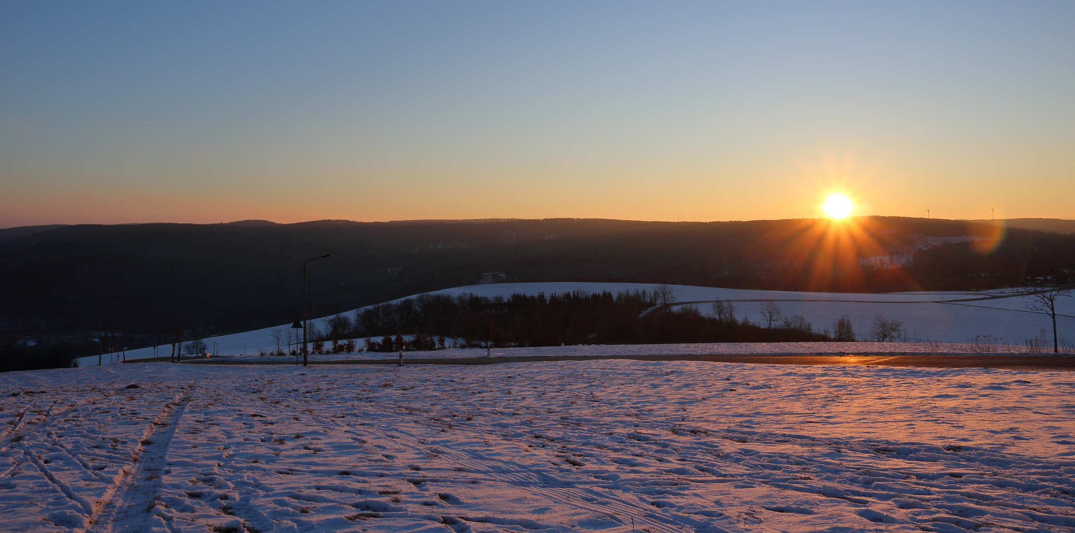 Sonnenaufgang auf dem Schwartenberg