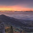 Sonnenaufgang auf dem schweizer Belchen