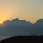 Sonnenaufgang auf dem Speikboden, Südtirol