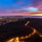 Sonnenaufgang auf dem Stuttgarter Fernsehturm