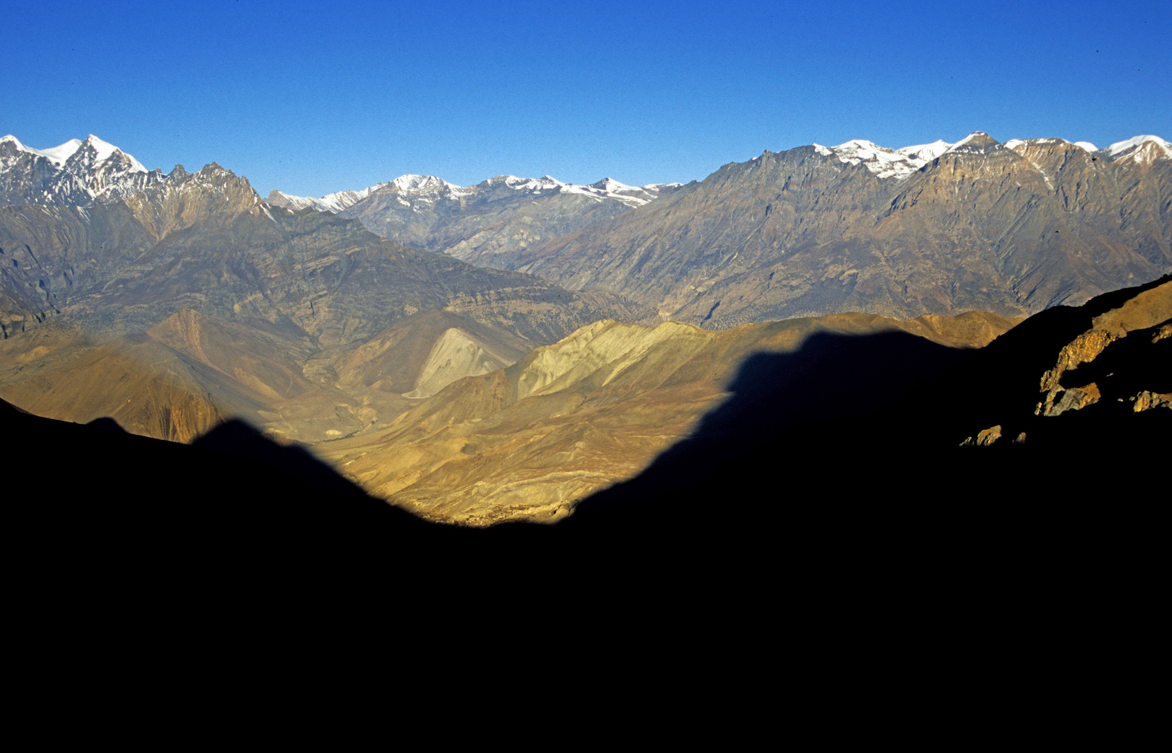 Sonnenaufgang auf dem Weg zum Thorong La