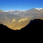 Sonnenaufgang auf dem Weg zum Thorong La