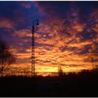 Sonnenaufgang auf dem weg zur Arbeit