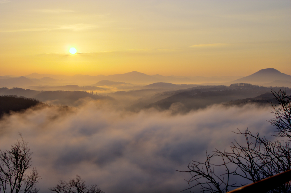 Sonnenaufgang auf dem Zirkelstein