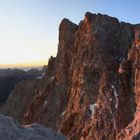 Sonnenaufgang auf den Laliderer Wänden