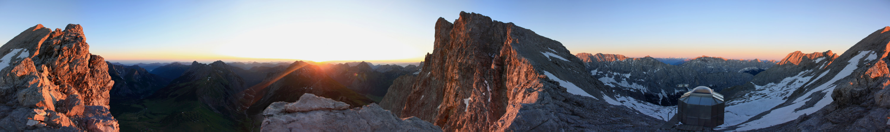 Sonnenaufgang auf den Laliderer Wänden