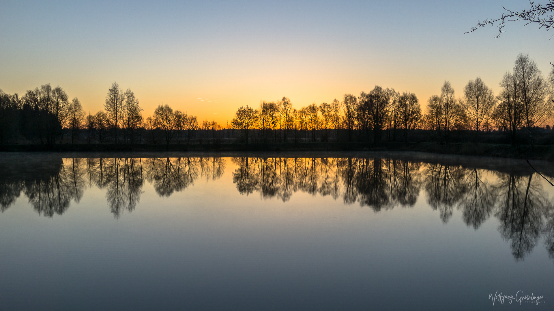 Sonnenaufgang auf den Weg in die Arbeit