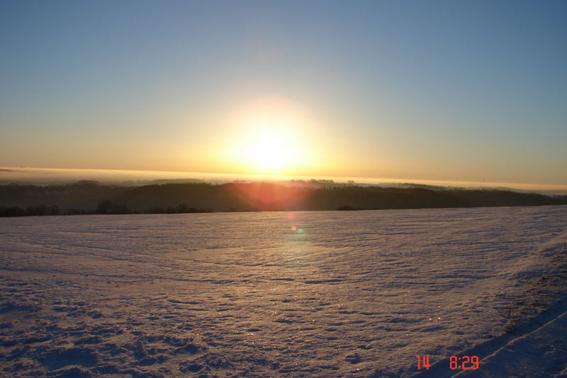 Sonnenaufgang auf der Alb