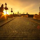 Sonnenaufgang auf der alten Mainbrücke