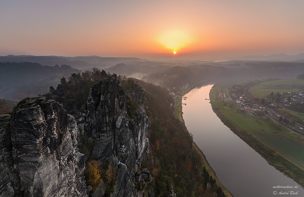 Sonnenaufgang auf der Bastei