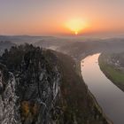 Sonnenaufgang auf der Bastei