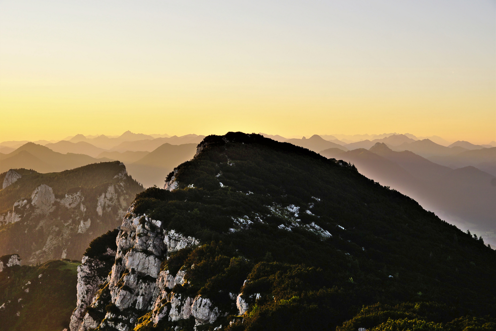 Sonnenaufgang auf der Benediktenwand