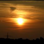 Sonnenaufgang auf der Fahrt nach Italien