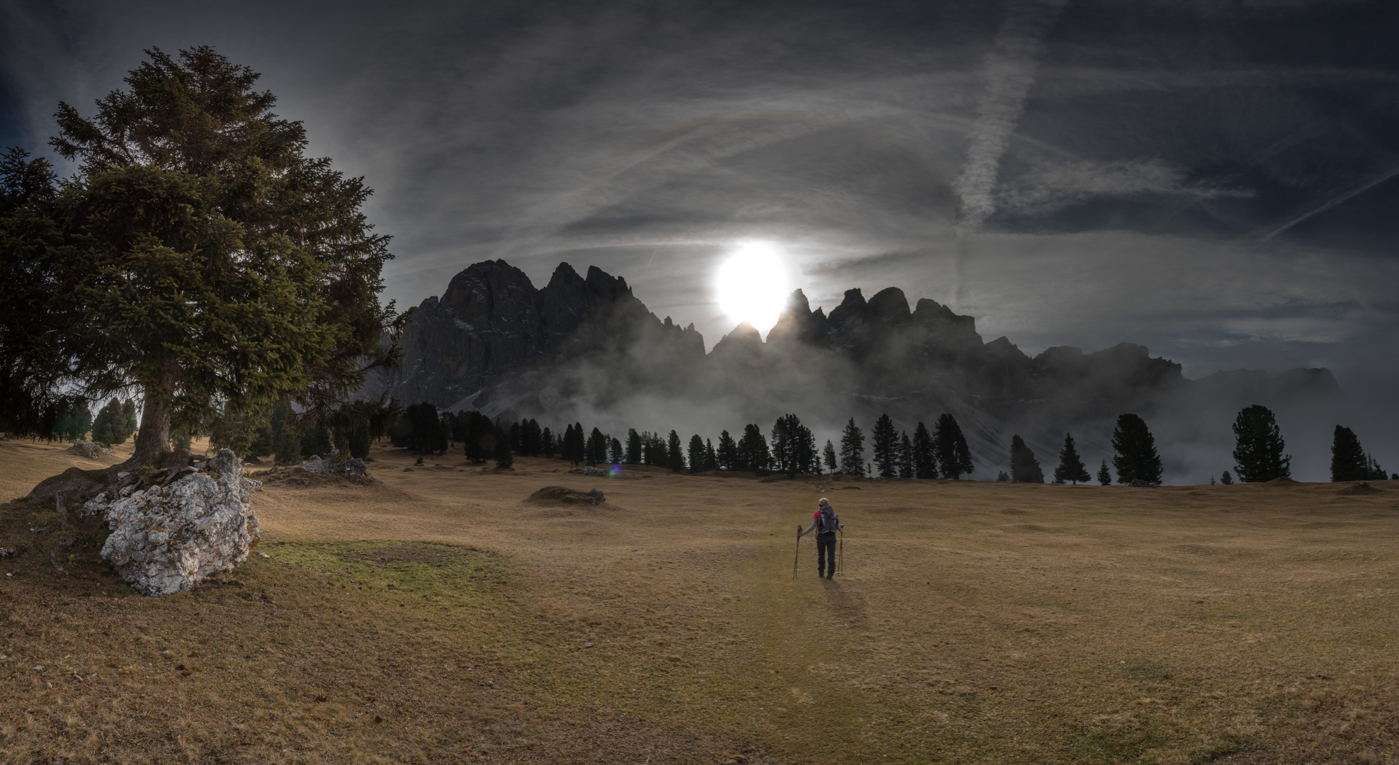 Sonnenaufgang auf der Geisler Alm 