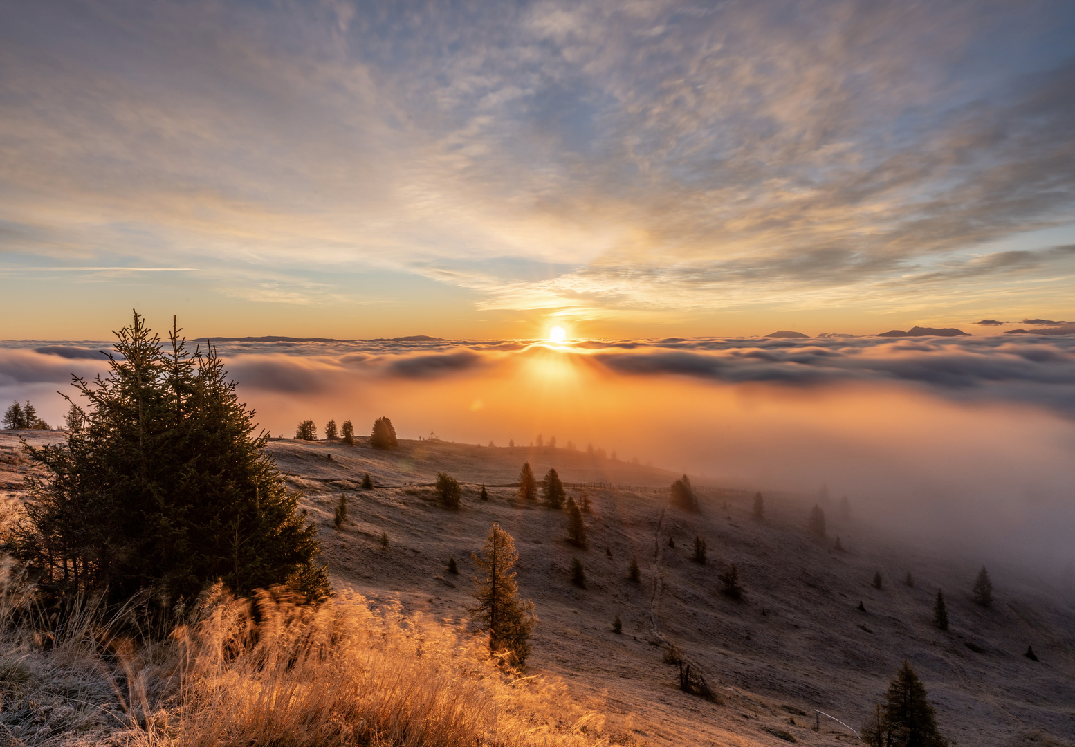 Sonnenaufgang auf der Gerlitzen