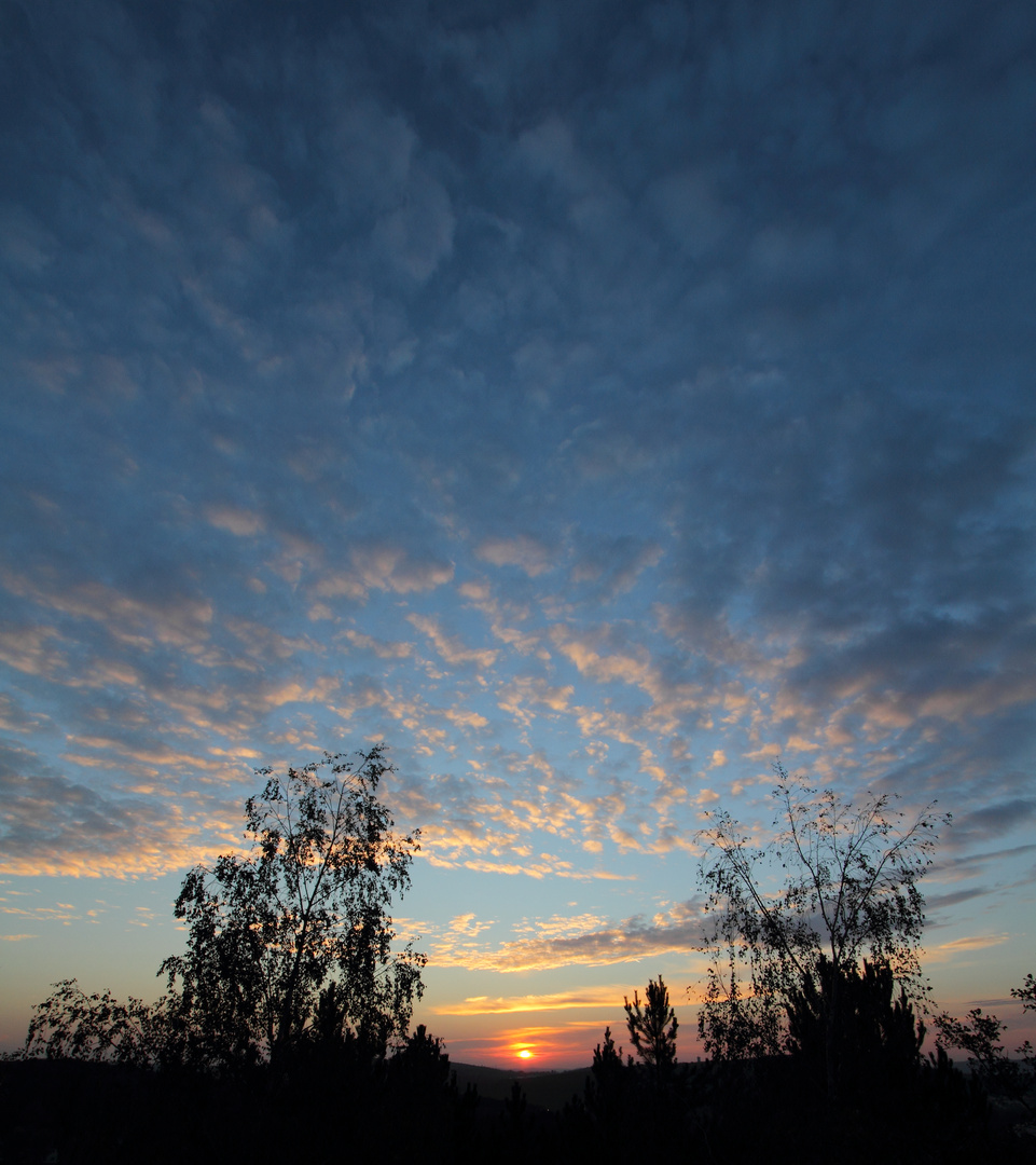 Sonnenaufgang auf der Halde Lydia