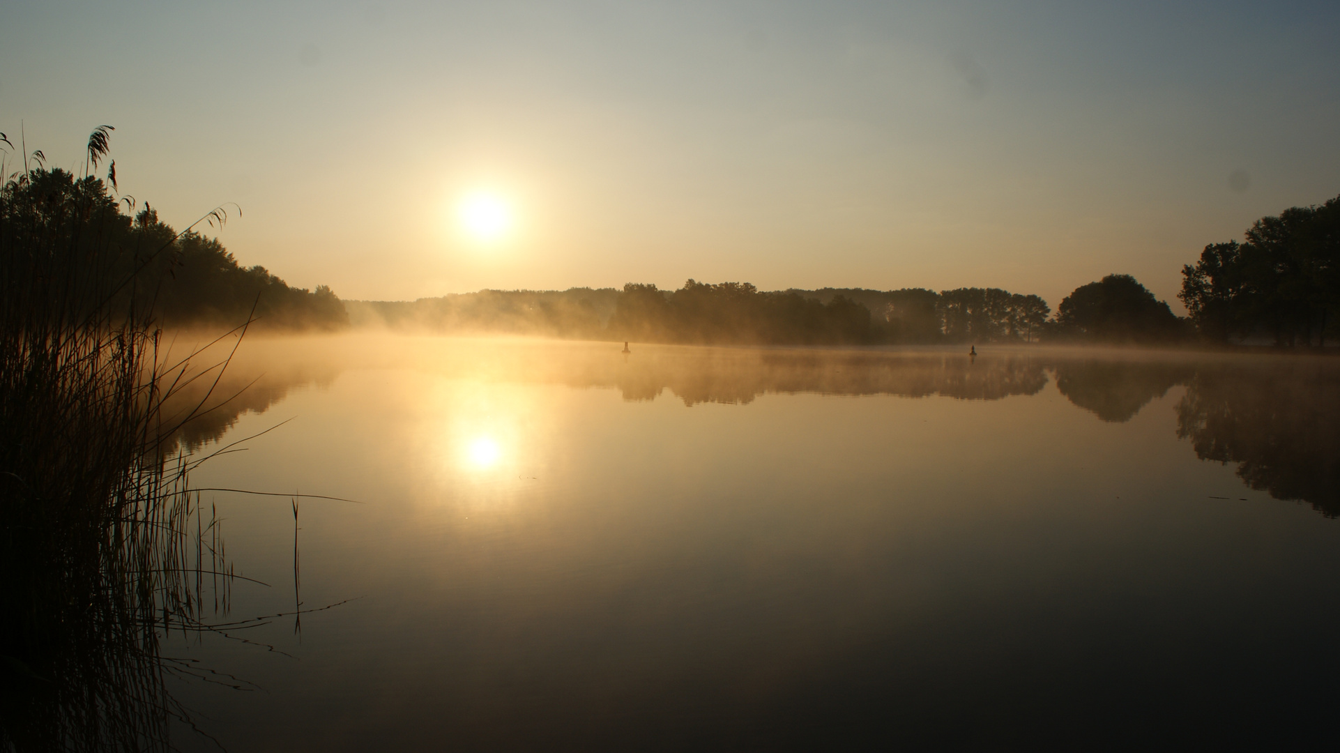 sonnenaufgang auf der havel