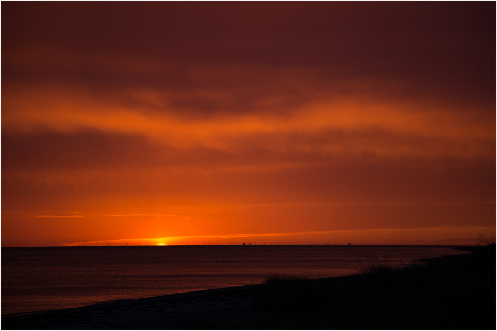 Sonnenaufgang auf der Insel Fehmarn