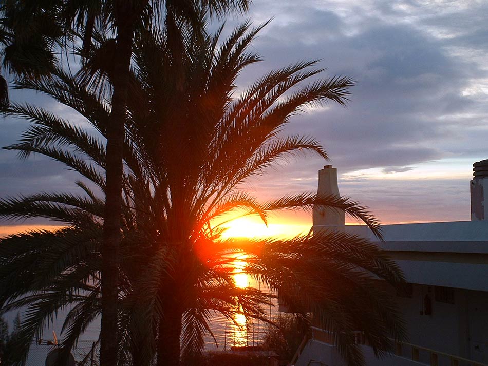 Sonnenaufgang auf der Insel Gran Canaria
