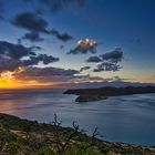 Sonnenaufgang auf der Insel Kreta.