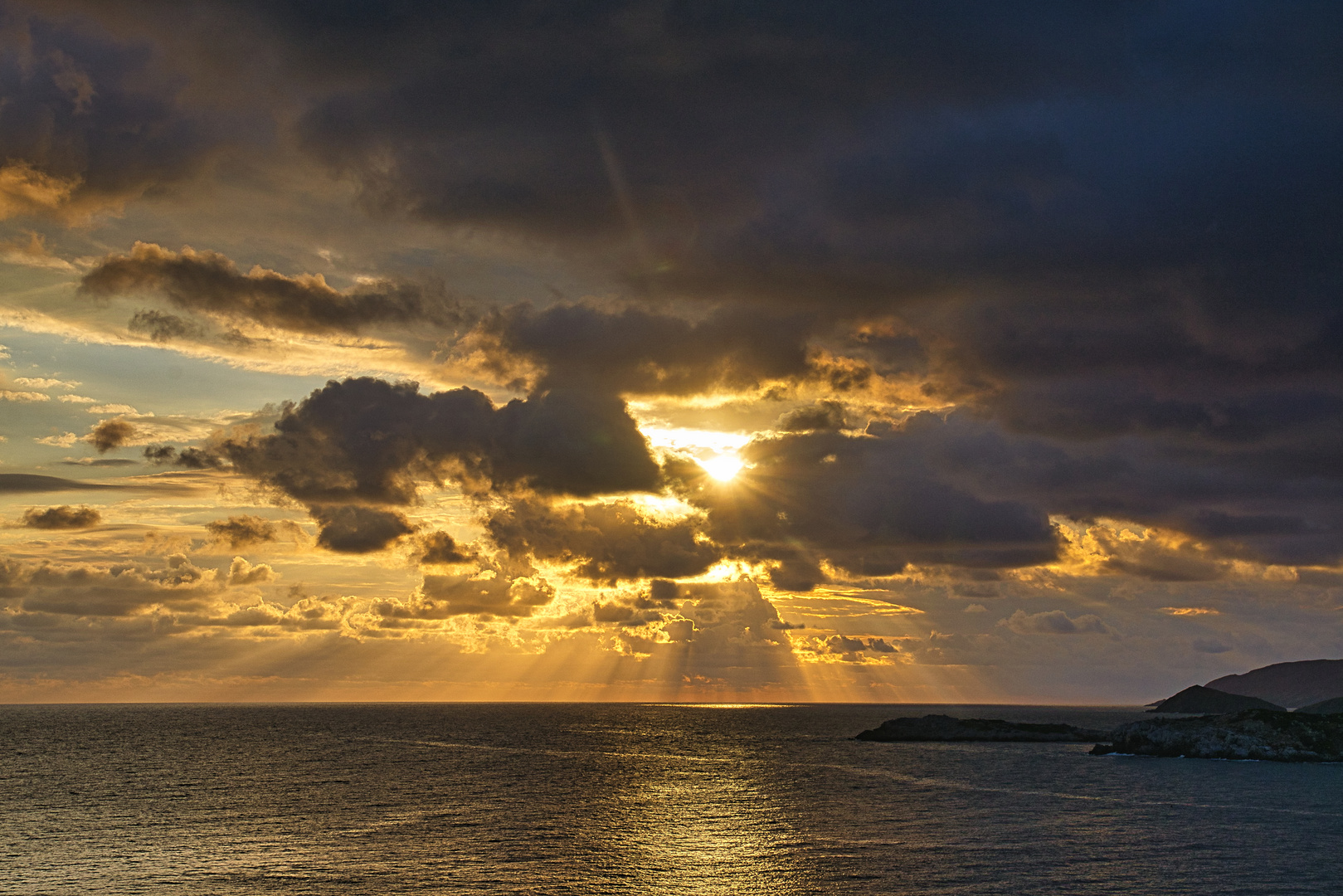 Sonnenaufgang auf der Insel Kreta
