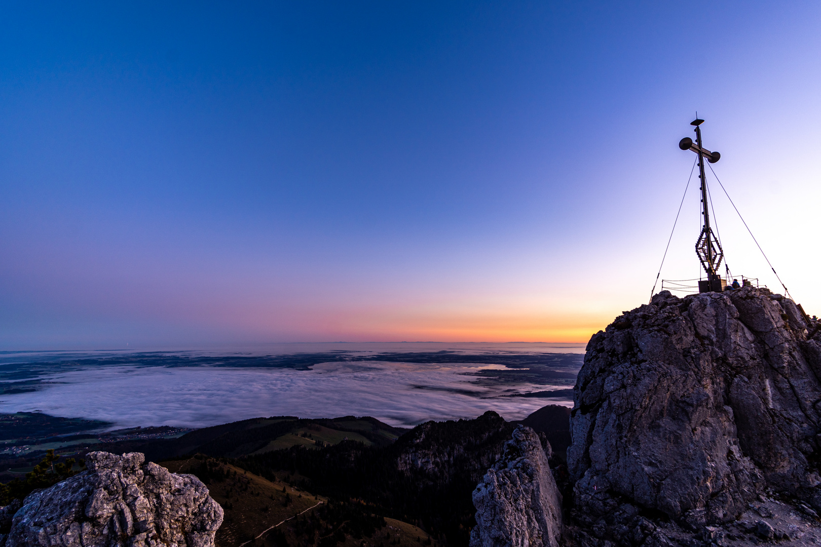 Sonnenaufgang auf der Kampenwand