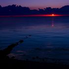 Sonnenaufgang auf der Ostseeinsel Fehmarn.