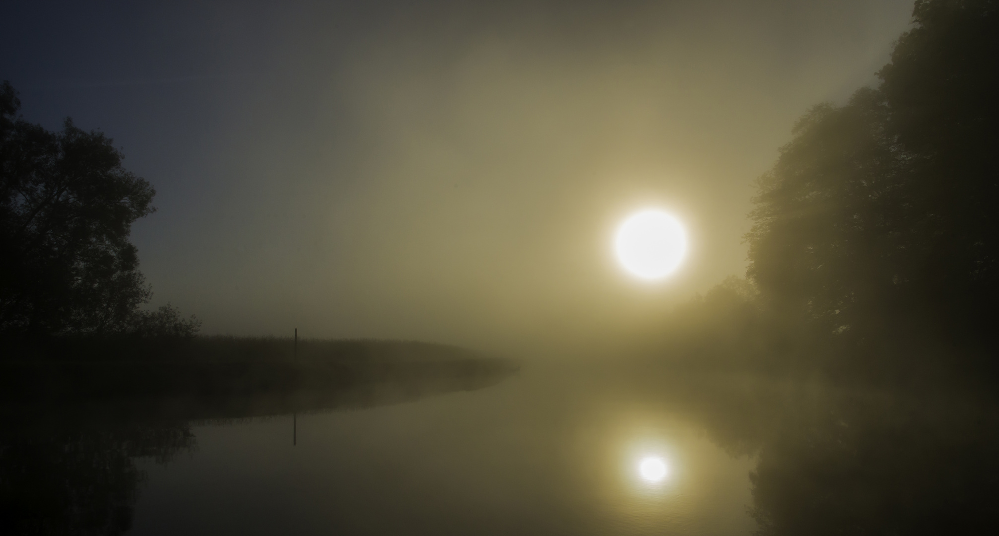 Sonnenaufgang auf der Saone 1