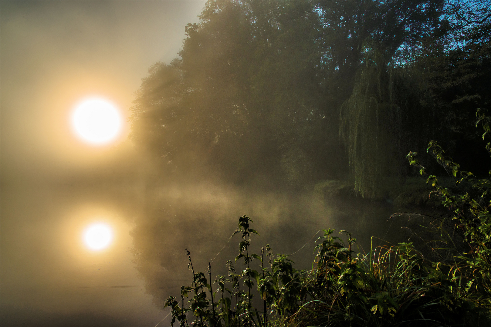 Sonnenaufgang auf der Saone