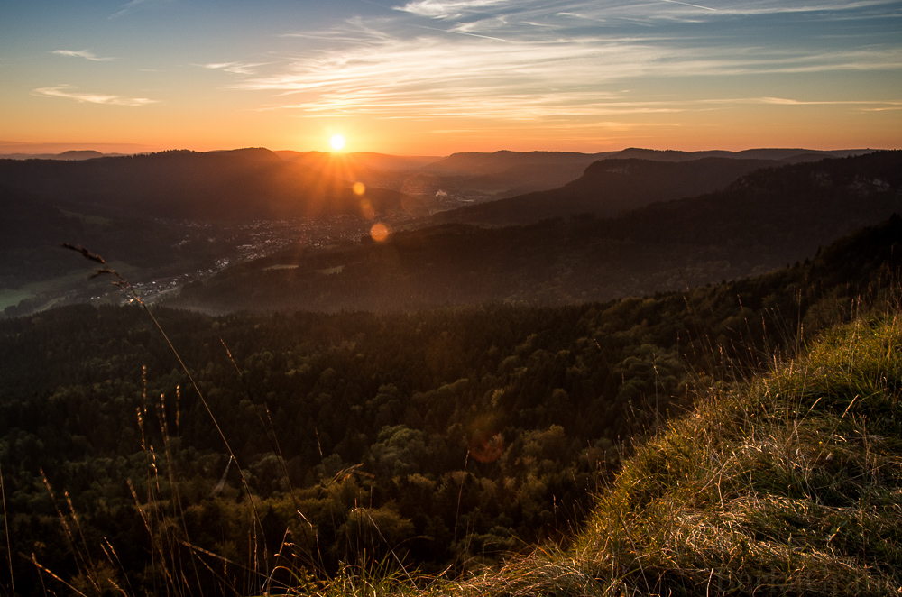 Sonnenaufgang auf der schwäbische Alb