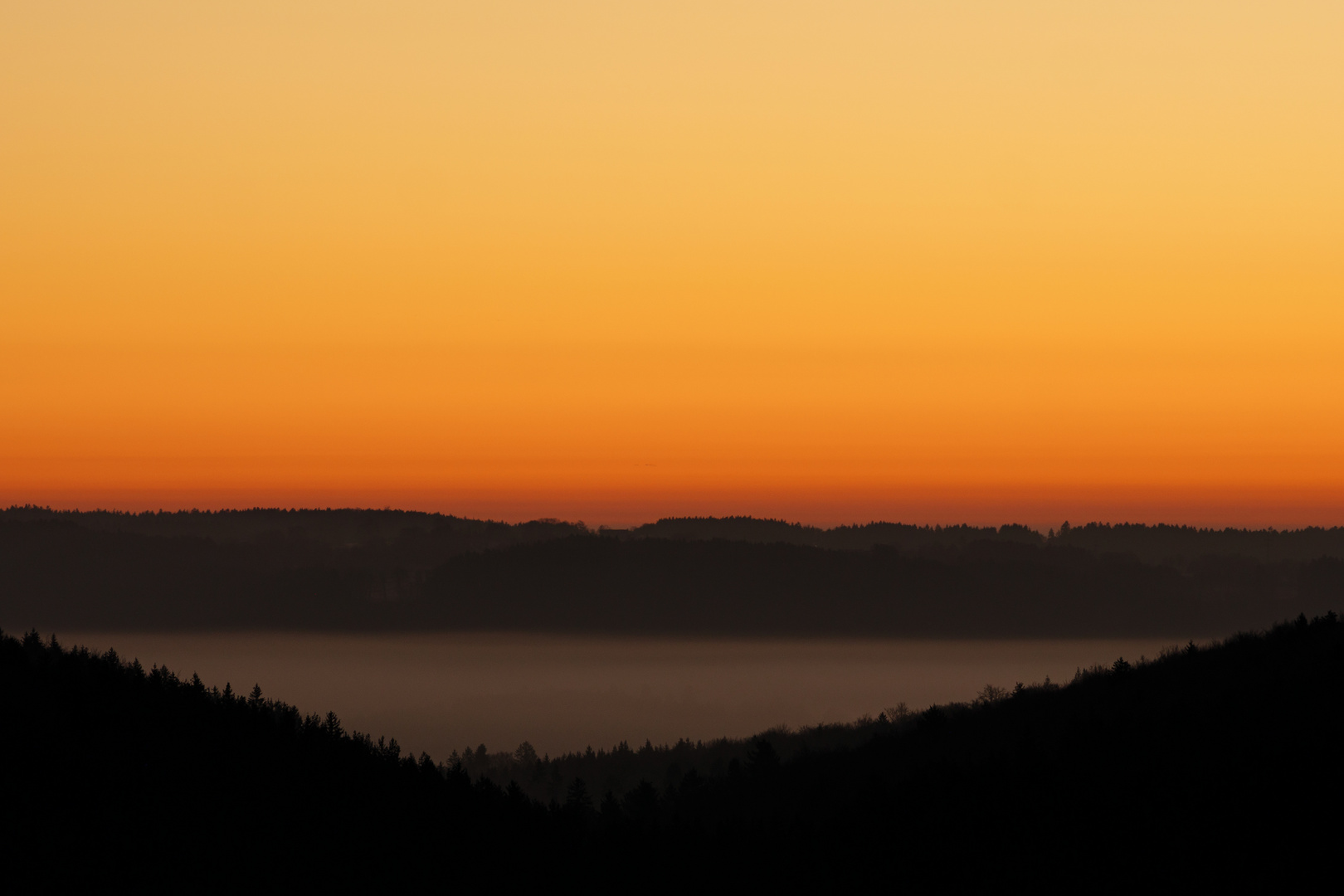 Sonnenaufgang auf der Schwäbischen Alb