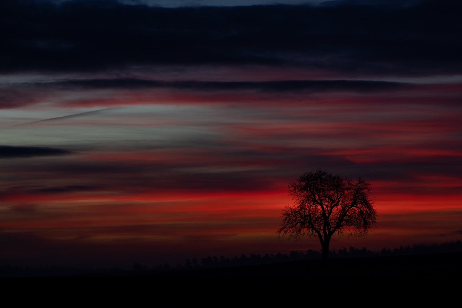 Sonnenaufgang auf der Schwäbischen Alb