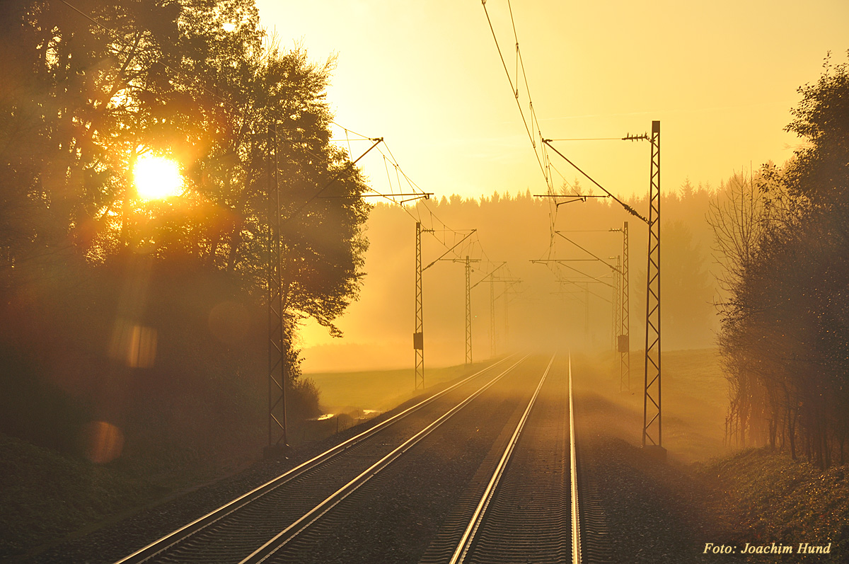 Sonnenaufgang auf der Schwäbischen Alb