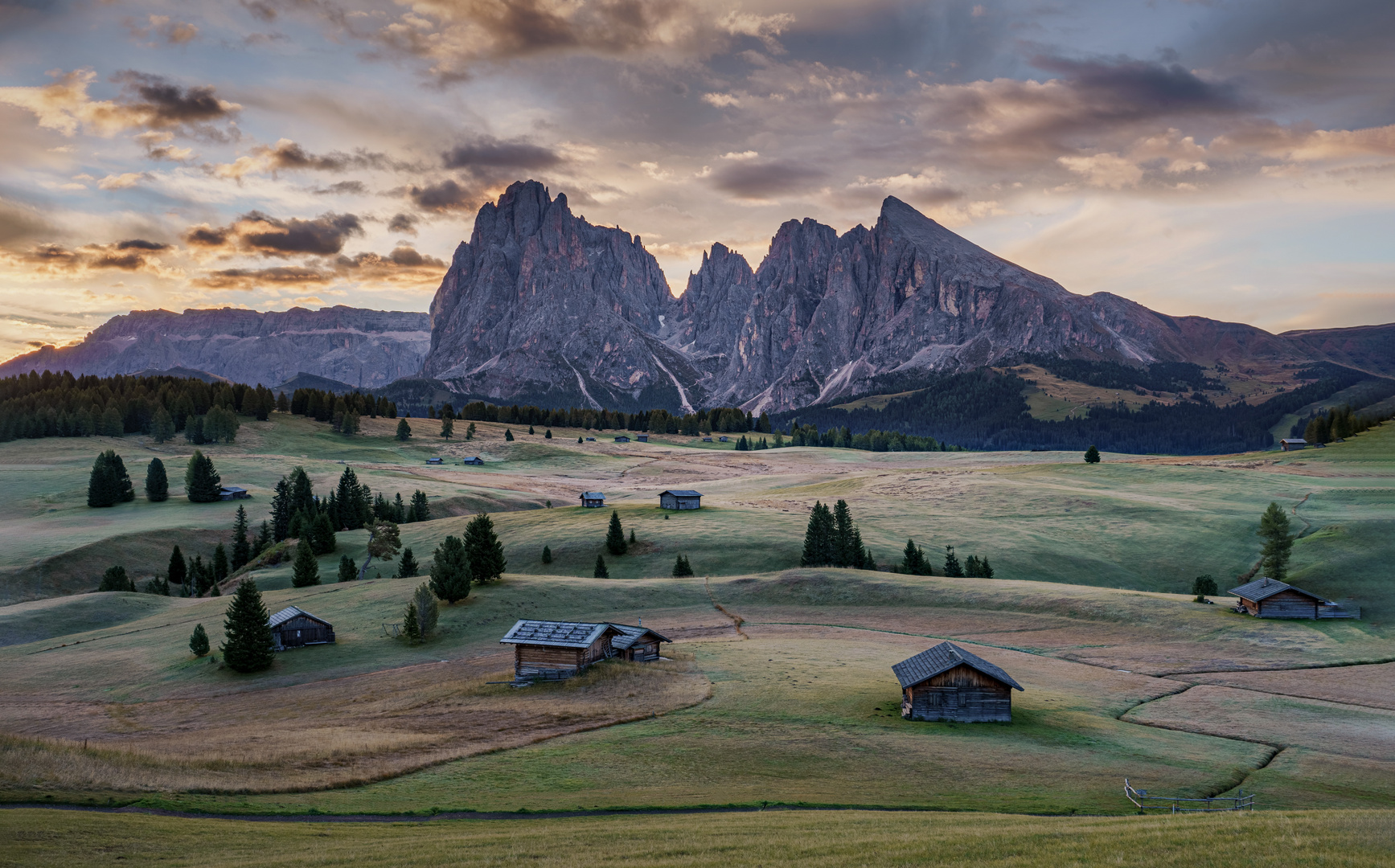 Sonnenaufgang auf der Seiser Alm