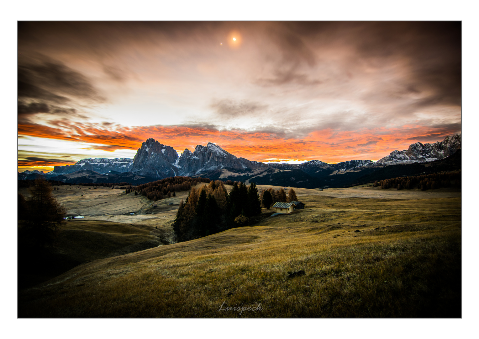 Sonnenaufgang auf der Seiser Alm