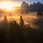 Sonnenaufgang auf der Seiser Alm