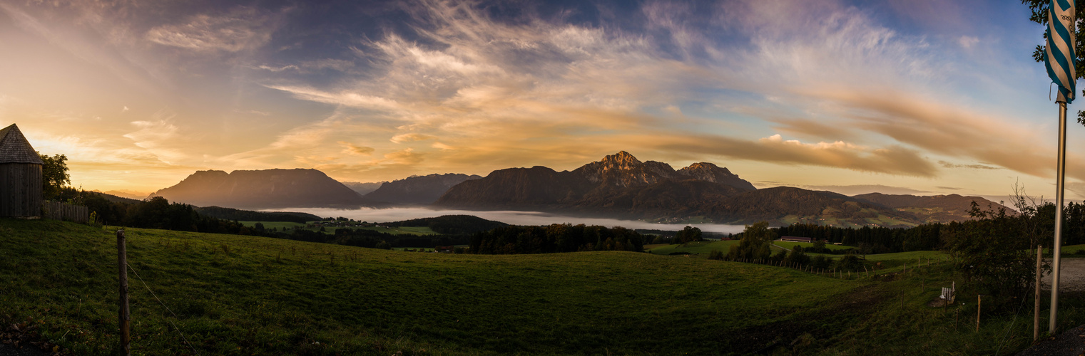 Sonnenaufgang auf der Stroblalm