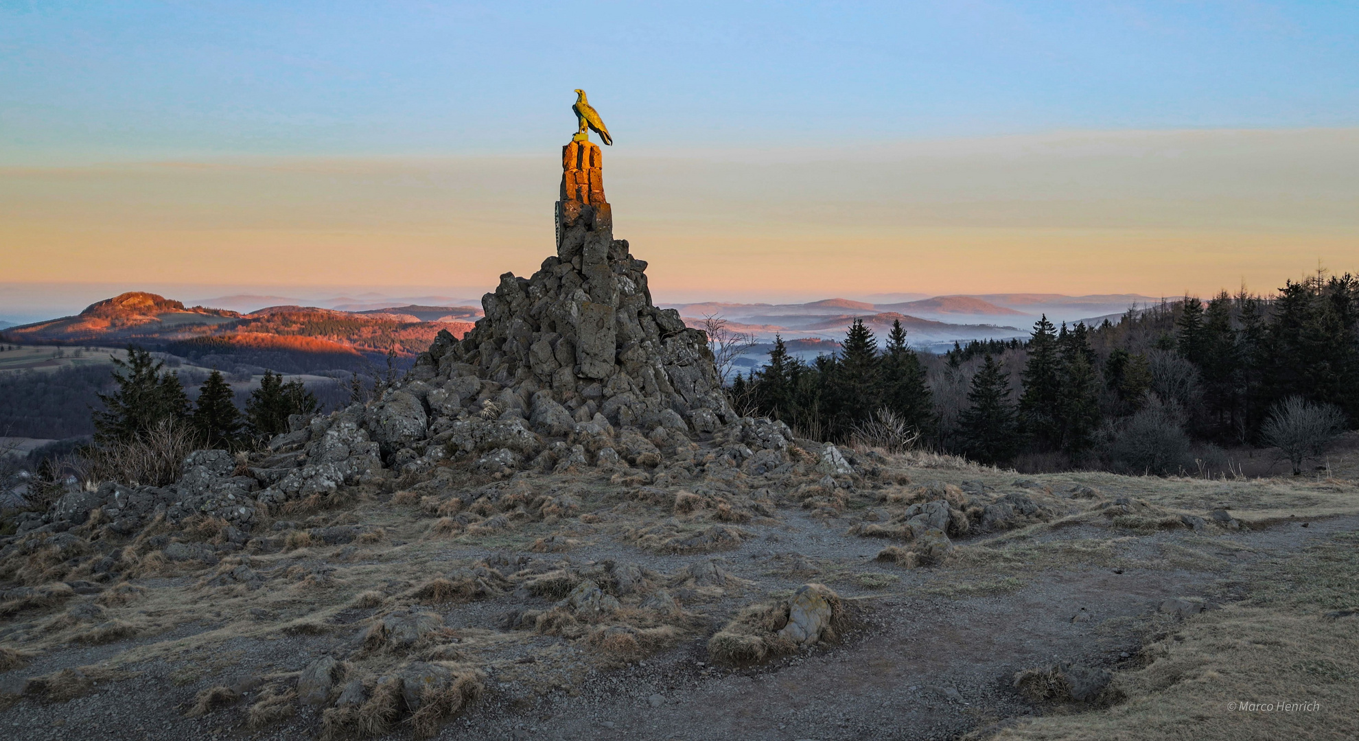 Sonnenaufgang auf der Wasserkuppe