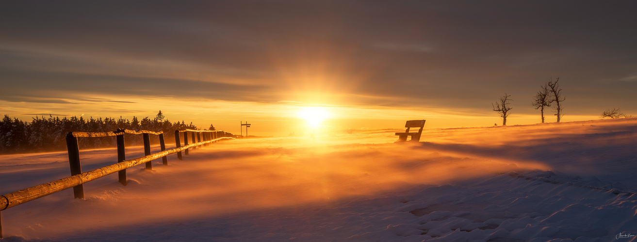 Sonnenaufgang auf der Wasserkuppe