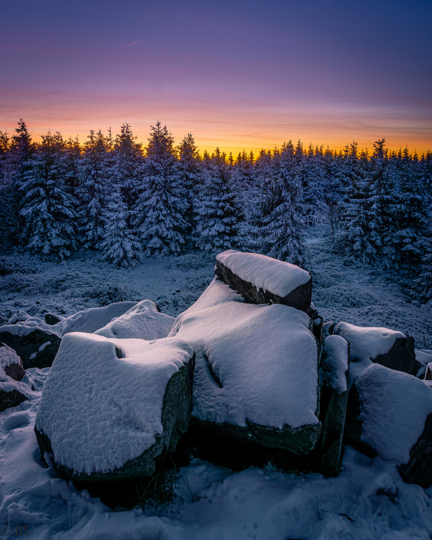 Sonnenaufgang auf der Wolswarte