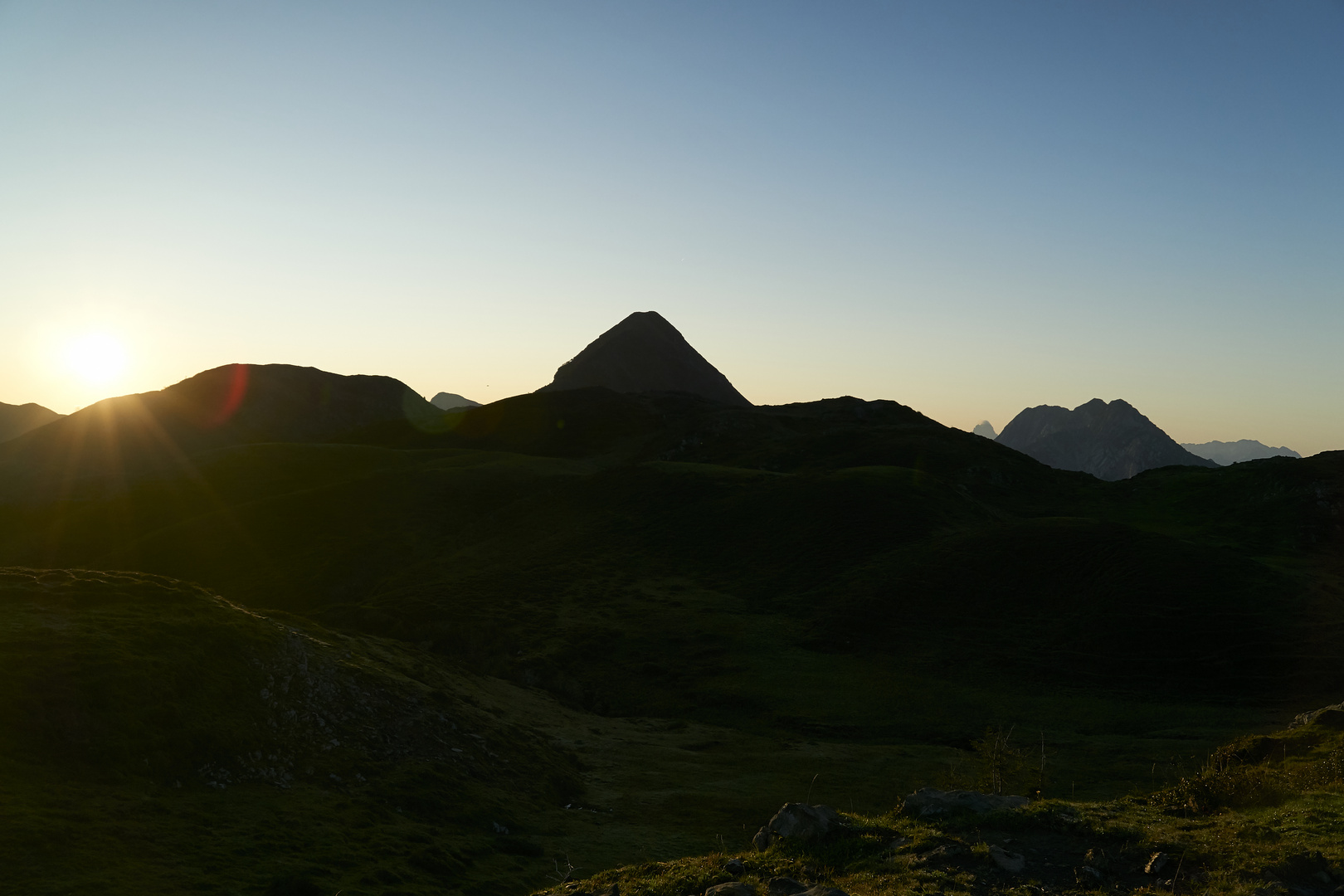 Sonnenaufgang auf der Zollneralm