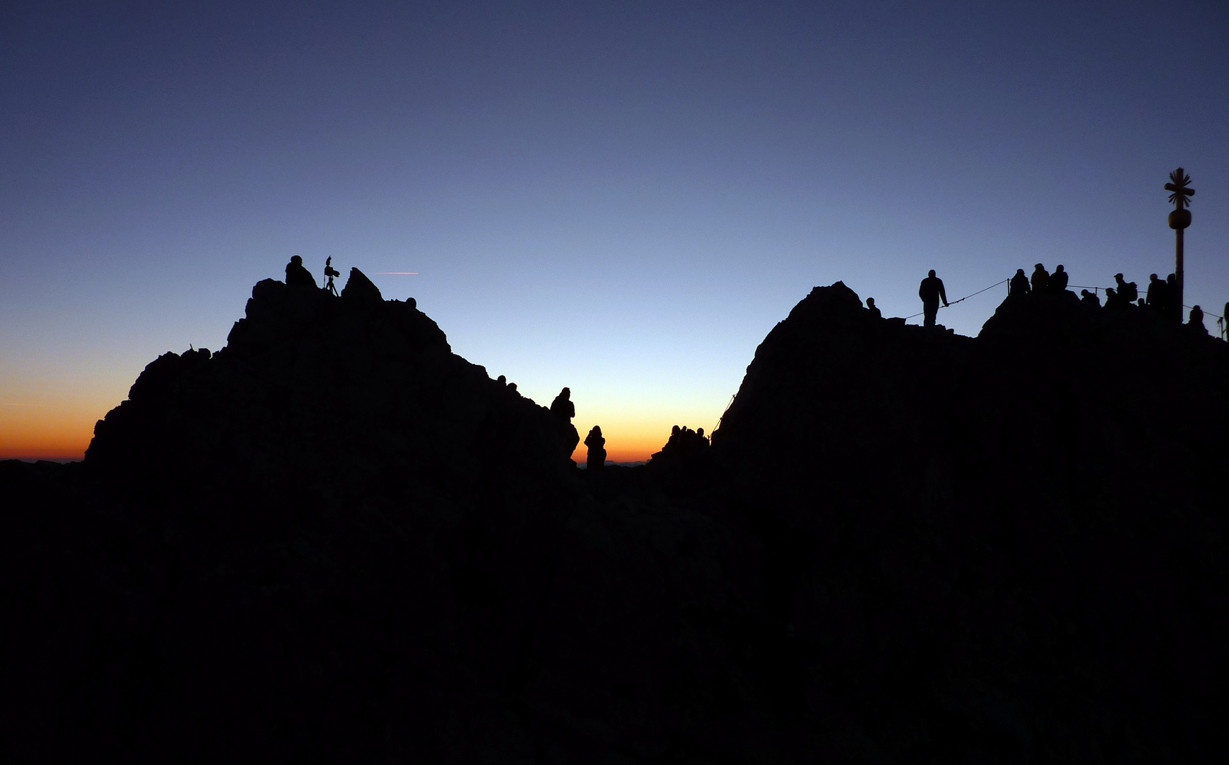 Sonnenaufgang auf der Zugspitze